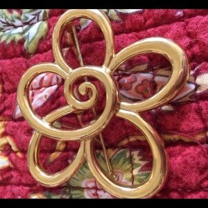 Vintage Monet Gold Brooch